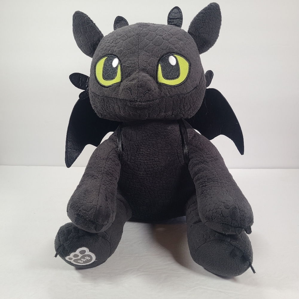 Build A Bear DreamWorks Toothless How To Train Your Dragon Black Plush